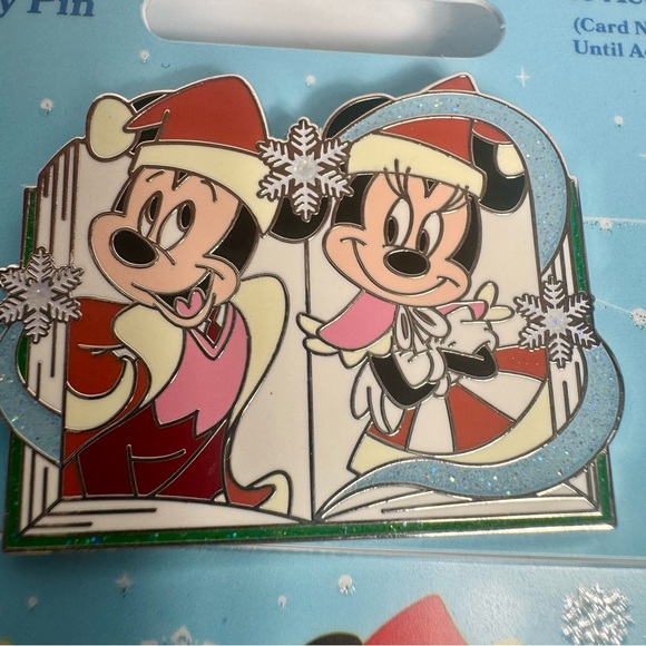 NWT. Disney Pin + Gift Card With Pin - Holiday 2023 Mickey And Minnie. LE 4000 - Picture 2 of 10